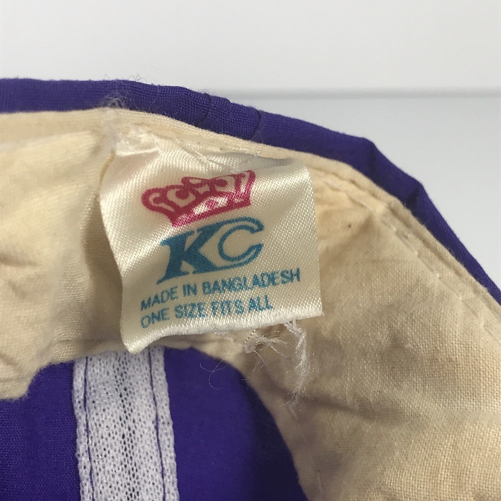 Vintage‎ Ed And Jeans Market purple baseball cap rope Headwear KC - Picture 5 of 5